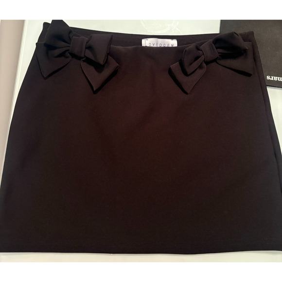 LOVE POEM BY BLOCK BLACK MINI SKIRT SIZE XS 00-2 - Picture 1 of 3